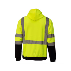Reflective Safety Hoodie High Visibility Workwear for <b>Construction</b> Road Industrial Outdoor Use Waterproof Windproof <b>Jacket</b> - Product Image 4