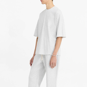 เสื้อยืดสีขาวล้วนแบบเรียบง่ายสำหรับผู้ชายขายดีที่สุด ขายส่ง เสื้อยืดแขนสั้นสไตล์คลาสสิคแบบลำลองสำหรับฤดูร้อน - Product Image 4