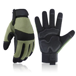 Guantes Mecánicos de Protección Flexibles Personalizados, Guantes de Seguridad de Cuero para Trabajos de Construcción - Product Image 1