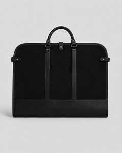Housse de transport de costume en cuir véritable de qualité supérieure, robuste, moderne et simple, avec fermeture éclair, pour voyage de luxe - Product Image 2