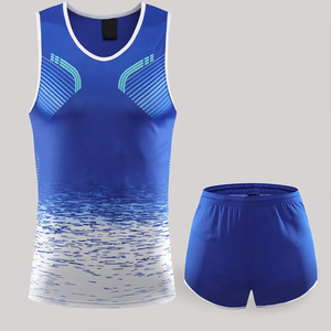 Conjuntos de Uniformes Deportivos para Pista y Campo, Conjuntos de Camisetas Personalizadas para Atletismo, Carreras, Competencia y Entrenamiento, con MOQ Bajo - Product Image 1