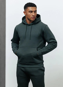 Nouvel Arrivage Sweat à Capuche Homme en Polaire Tissée Épaisse, Couleur Unie, pour l'Automne, l'Entraînement, la Salle de Sport, la Course à Pied, avec Cordon et Poche - Product Image 2