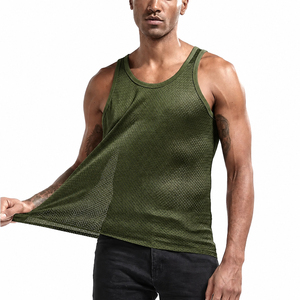 Mens Breathable Mesh Tank Top Quick Dry Sleeveless Athletic Vest Lightweight Summer Fitness Gym Running Sportswear - Product Image 2