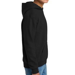 Pulls à capuche noirs personnalisés pour enfants, en polaire chaude, pour l'automne et l'hiver, pour tout-petits et enfants, style streetwear, vierges, vente en gros - Product Image 2