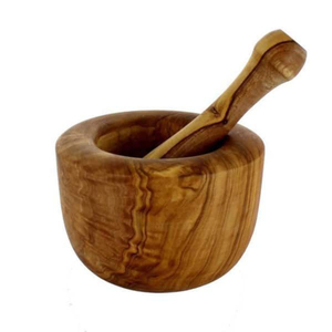 Handcrafted Wood Mortar and Pestle Set Style <b>Herb</b> and Spice <b>Grinder</b> Eco-Friendly Wooden Garlic Crusher for Kitchen Accessory - Product Image 3