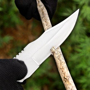 Couteau tactique de camping fait main en acier inoxydable de qualité industrielle avec poignée en bois de rose, modèle Drop Point, par UA Supplies - Product Image 2