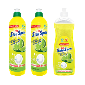 LIX Jabón Lavavajillas Ecológico de Limón 750g, Elimina la Grasa, Deja los Platos Limpios con un Aroma Fresco a Limón para Uso en la Cocina - Product Image 2