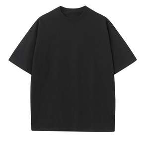 T-shirt imprimé vintage en coton pur à 100% crocheté 220g avec logo personnalisé de haute qualité pour hommes - Product Image 3