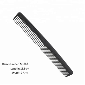Peigne à queue en carbone antistatique résistant à la chaleur, peigne professionnel pour la coiffure, peigne de coiffure pour barbier, toutes les séries - Product Image 2