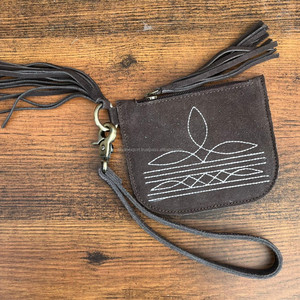 ใหม่กระเป๋าหนังนิ่มสำหรับใส่เหรียญ, กระเป๋าหนังแท้สุดหรูสำหรับใส่เหรียญกำไลข้อมือแบบมีซิป - Product Image 3