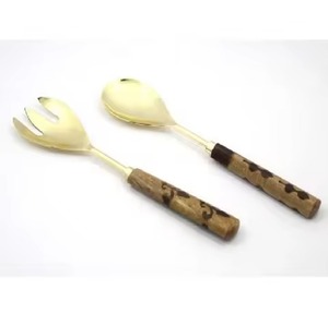 Ensemble moderne de couverts en métal pour salade, cuillère et fourchette, pour restaurant et usage domestique - Product Image 1