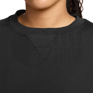Sudadera Corta Personalizada para Mujer, Corte Holgado, Informal, de Felpa, Cuello Redondo, Manga Larga, Estilo Urbano - Product Image 2