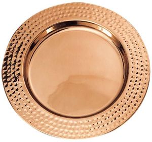 Stylish Decorative Metal Charger <b>Plate</b> Perfect for Anniversary Celebration Wedding and Fine Dining Events - Product Image 2