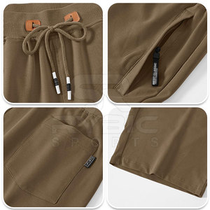 Shorts pour hommes en coton de qualité supérieure, style urbain, coupe confortable, texture douce, tendance, décontracté, look moderne, valeur pour l'argent - Product Image 6