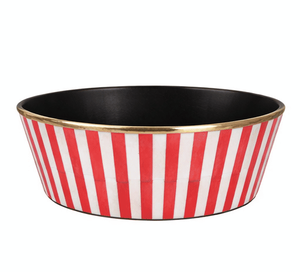 Tazón de Servir Moderno a Rayas de Resina Pulida Hecho a Mano, Ecológico, Apto para Lavavajillas, Personalizable - Product Image 1