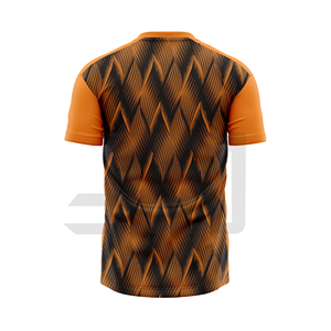 Camiseta Deportiva JAMEZ con Nombre de Equipo Personalizado, Cuello en V, Manga Corta, 100% Algodón, Secado Rápido, Antibacteriana - Juega con Coraje, Defiende, Orgullo, Ataca - Product Image 3