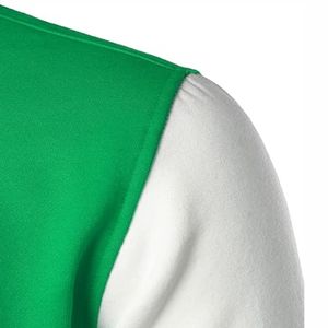 Chaqueta Varsity Personalizada para Hombre, de Lona Verde, con Cuello Alto, Ecológica, Transpirable, con Botones a Presión, Servicio OEM - Product Image 6