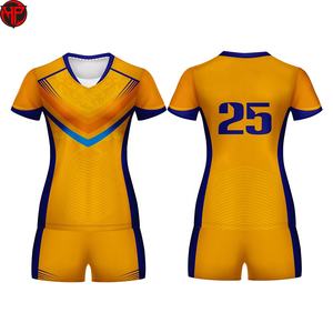 Ensemble de volley-ball pour femmes de haute qualité avec impression de logo personnalisé, vêtements de sport d'extérieur, y compris uniforme de volley-ball en polyester - Product Image 3