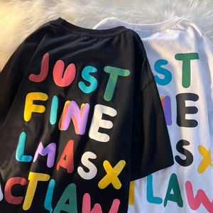 เสื้อยืดผู้ชายสีพื้นล้วนแบบย้อมสีสไตล์วินเทจ พิมพ์ลายกราฟิก  โลโก้แบบกำหนดเอง  ผ้าฝ้าย 100% ทรงโอเวอร์ไซส์ ไซส์พลัส  ดีไซน์เรียบๆ  พร้อมสกรีนโลโก้ - Product Image 6