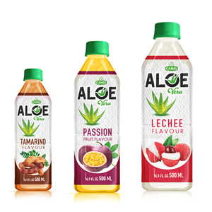 Aloe Vera Juice Drink with Tropical Juice Multi Fruit Flavor 500ml PET <b>Bottle</b> OEM ODM Vietnam Manufacturer - Product Image 1