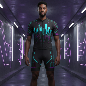 Wholesale Summer Cycling Uniform Mesh Breathable <b>Road</b> Bike Clothing Custom Team Graphics Full Zipper Bicycle Wear Set - Product Image 4