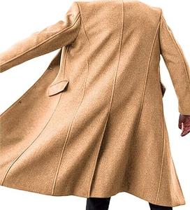 Vêtements pour hommes, manteau long de haute qualité, trench-coat en laine tricotée, coupe-vent, coupe ajustée, fermeture à boutons, respirant - Product Image 3