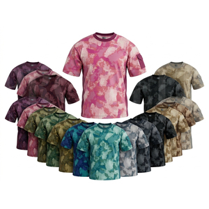 T-shirts 100% coton de haute qualité, manches courtes, col rond, respirants, séchage rapide, camouflage, vêtements de sport de plein air, vêtements de travail, t-shirts tendance - Product Image 1