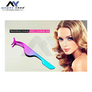 Pince à épiler professionnelle en acier inoxydable pour extensions de cils, outil applicateur de précision, pince de retrait bicolore pour usage en salon - Product Image 6