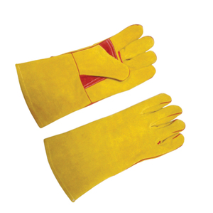 TIG MIG Stick Goatskin Fleece Lined Breathable/Comfortable Straight Thumb Anti-Smash Molten Metal Splash Test High <b>Gloves</b> - Product Image 6