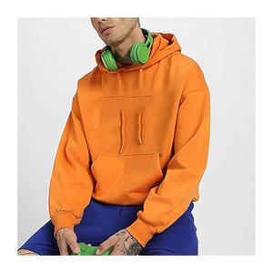 Sweat-shirt à capuche ample et chaud en mélange de coton léger et confortable, idéal pour se détendre ou pour un usage quotidien - Product Image 4