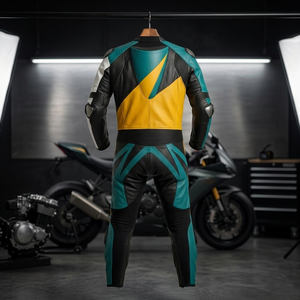 Traje de Motociclismo Profesional de Cuero, Impermeable, Transpirable, de Secado Rápido y Resistente al Viento, con Protección CE, Personalizado OEM ODM, para Verano/Invierno - Product Image 3