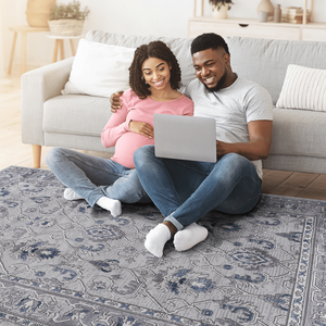 Set di Tappeti Orientali MARFI Collection 8X10 Grigio/Blu - Product Image 4