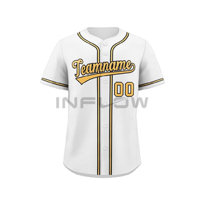 Wholesale Custom Baseball Jersey Men's Baseball and Youth Softball Uniform Custom Printed Short Sleeve Jersey Direct Factory - Product Image 5