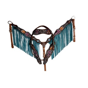 Brida de cabeza occidental de cuero genuino, producto Ecuestre para montar a caballo, logotipo personalizado, costuras elegantes disponibles, precio a granel - Product Image 2