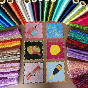 Serviettes de cocktail brodées de produits chauds frais du Vietnam pour les fêtes - Product Image 5