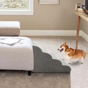 Escalier pour animaux de compagnie à 4 marches pour chats et chiens, accessoire de mobilier haut de gamme - Product Image 6