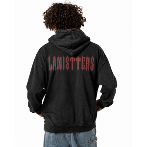 Sweat à capuche personnalisé pour homme sans cordon de serrage, en molleton avec poche kangourou, grand logo avant et arrière, coupe décontractée, style streetwear, fabricant - Product Image 2