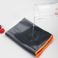 Serviette en microfibre superfine épaissie de qualité supérieure 400 g/m² Super absorbante Séchage rapide Chiffon de lavage et de polissage de voiture