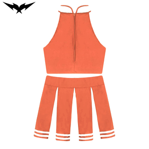 Uniforme de cheerleading personnalisé Bigetron Sports - Service OEM - Spandex/Polyester - Contraste de couleurs - Options de logo personnalisé - Transfert thermique - Product Image 2