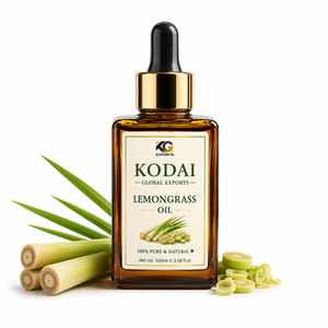 Aceite Esencial de Limoncillo de Tamil Nadu 100% Puro y Natural de Primera Calidad, Destilado al Vapor, para Aromaterapia y Cuidado Facial, Kodai Global Export - Product Image 1