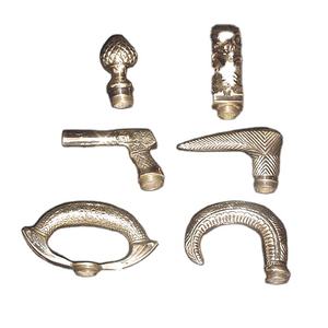 Nouvelles poignées en laiton pour cannes et parapluies, canne / canne en bois avec poignées incrustées de laiton par INAM HANDICRAFTS - Product Image 1