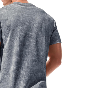 T-shirt Homme 100% Coton Délavé à l'Acide Coupe Classique Haute Qualité Écologique 220g Respirant Anti-Plis Séchage Rapide Prix de Gros - Product Image 5
