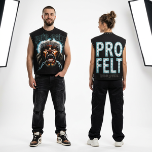 Fashionable Custom <b>Logo</b> Graphic Design Sleeveless Tank Top Punk Rock Whole Sale Print Muscle Streetwear Fitness Summer T Shirts - Product Image 2
