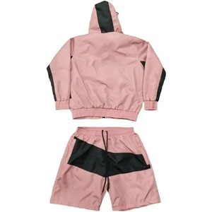 High Quality Unisex Custom Puff Printing Hoodie Short <b>Sets</b> Breathable Elastic Waist Closure for Men - Product Image 4