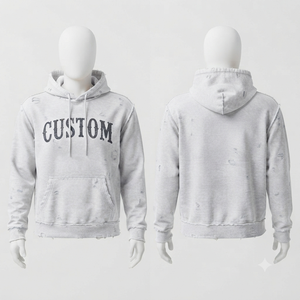 Sweat-shirt à capuche personnalisé en coton vert avec poche, design unisexe, vêtement décontracté pour l'automne - Product Image 4