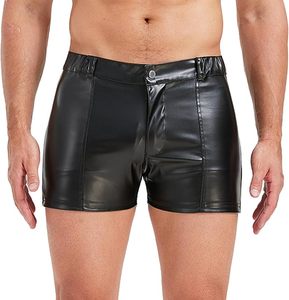 Shorts en cuir pour hommes, style vintage, légers, respirants, confortables, style streetwear, personnalisables - Product Image 1