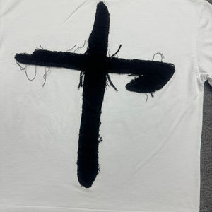 T-shirts personnalisés imprimés à l'écran, fabriqués en tissu de coton biologique de haute qualité, vêtements décontractés tendance unisexes, motif uni moderne, tricoté - Product Image 6