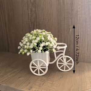 Maceta metálica con forma de bicicleta, soporte para plantas de interior y exterior, decoración para balcón y jardín, maceta multicolor con forma de bicicleta - Product Image 3