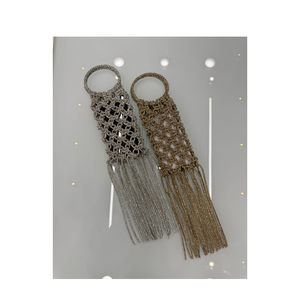 Boho Chic Handmade Macramé Phone Purse with Beads Hot Selling Lightweight Handwoven Bag for Smartphones & Accessories - Product Image 5