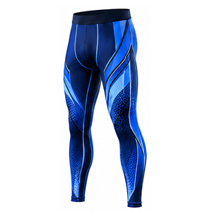 <b>Men</b> Compression <b>Leggings</b> Custom Private Label <b>Gym</b> Workout Running Pants Moisture Wicking Stretch Training Tights Wholesale <b>Mens</b> - Product Image 2